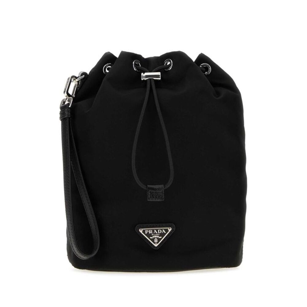 Prada Men Black Re-Nylon Prada Speedrock Clutch